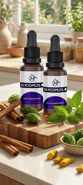 GlycoPezil glucose support formula liquid drops made in USA